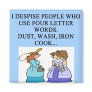 house work hater fridge magnet