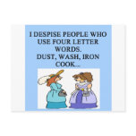 house work hater post cards