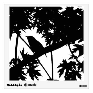 bird silhouette decal wren watching decals