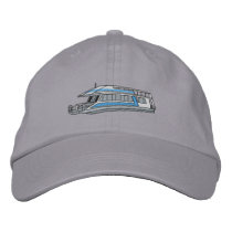 Houseboat embroidered hats by ZazzleEmbroidery Houseboat embroidered hats
