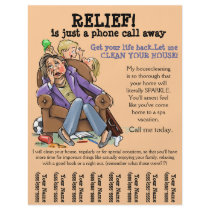 Housecleaning promo flyer (fully customizable)