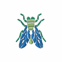 Housefly embroidered shirts