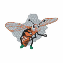 Housefly embroidered shirts