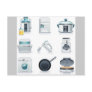 Household appliances icons (5) postcard