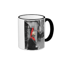Household Cavalry on parade on London Mug