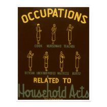 Household Occupations 1938 WPA posters by lc_wpa Household Occupations 1938 WPA posters