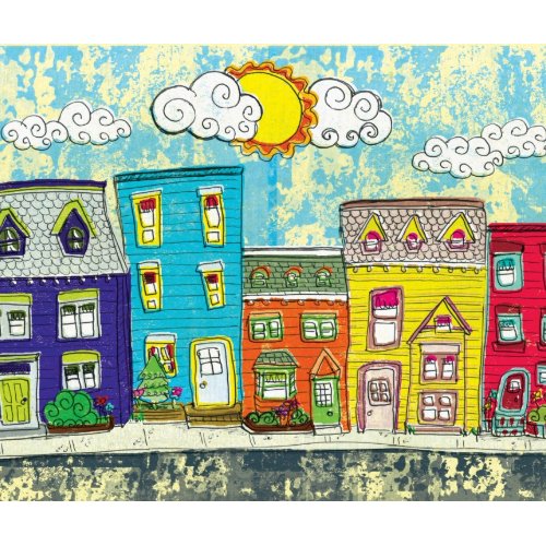 Houses in a Row mousepad