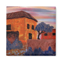 Houses magnets by rippleart Houses magnets