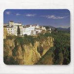 Houses on Cliff of El Tajo Gorge, Ronda, Spain mousepads