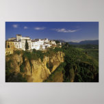 Houses on Cliff of El Tajo Gorge, Ronda, Spain posters