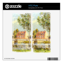 Houses on the banks of the Loing by Alfred Sisley HTC Pure Decal
