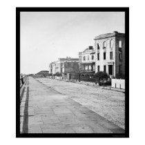 Houses on the Battery in Charleston, SC 1865 posters