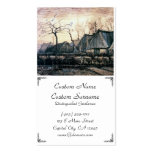 Houses with Thatched Roofs by Vincent Van Gogh Business Card