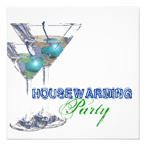 Housewarming dinner cocktail party CUSTOMIZE 5.25x5.25 Square Paper