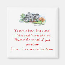 Housewarming Favor Gift Magnet 1