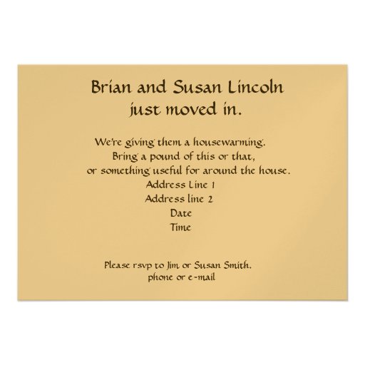 Housewarming Invitation