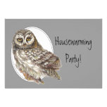 Housewarming Party Custom Invite with Owl