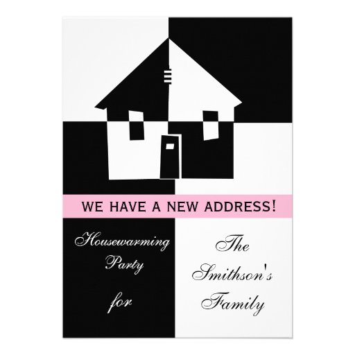 Housewarming party Invitation (front side)