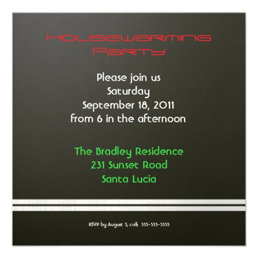 Housewarming Party Invitation