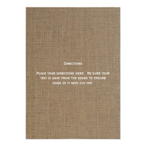Housewarming Party Invitation - Key on Burlap