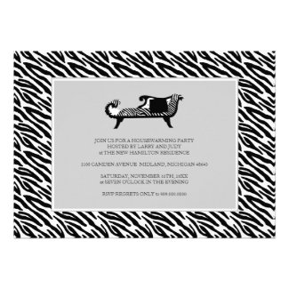 Housewarming Party Invitation {Zebra Print}