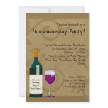 Housewarming Party Invitations, Wine Theme