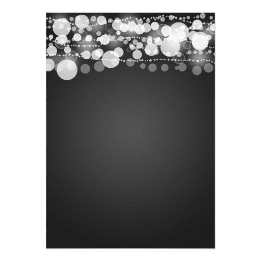 Housewarming Party Modern Dots Black Personalized Announcement