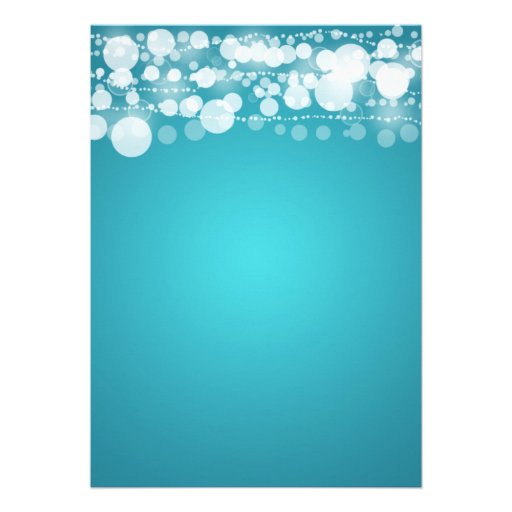 Housewarming Party Modern Dots Turquoise Personalized Announcement