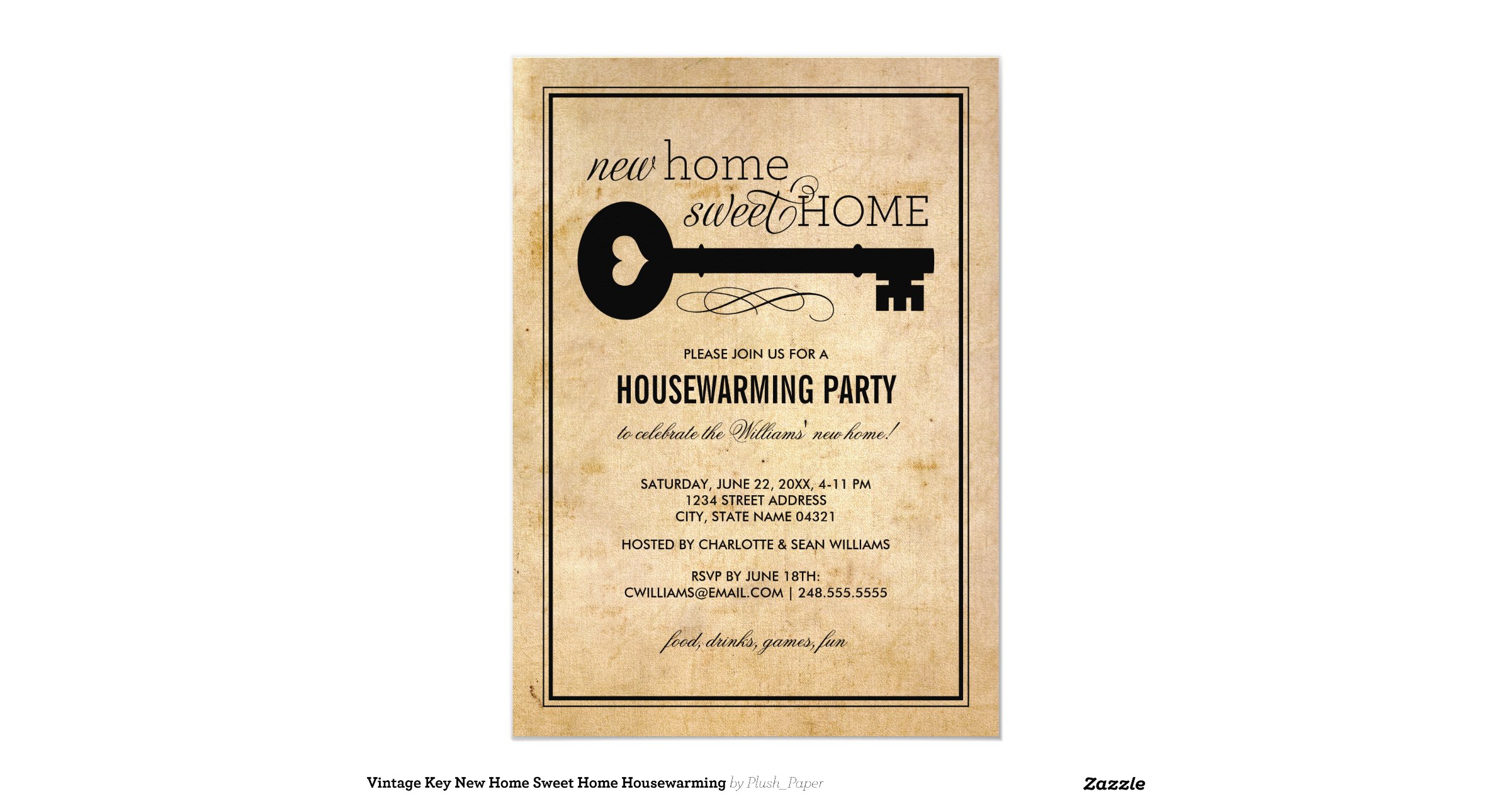 Housewarming Party | New Home Sweet Home 5x7 Paper Invitation Card | Zazzle
