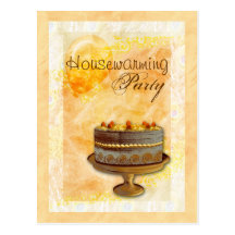 Housewarming tea birthday celebration invitation post cards