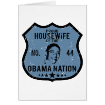 Housewife Obama Nation Greeting Cards