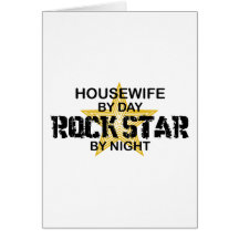 Housewife Rock Star by Night Cards