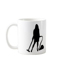 housewife - vacuum cleaner - cleaning mugs