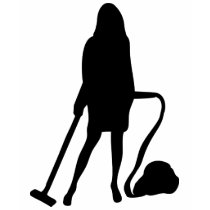 housewife - vacuum cleaner - cleaning t-shirts