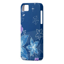 Housing iPhone 5 blue model flowers iPhone 5 Case
