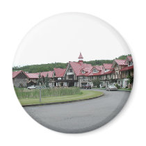 Housing magnets