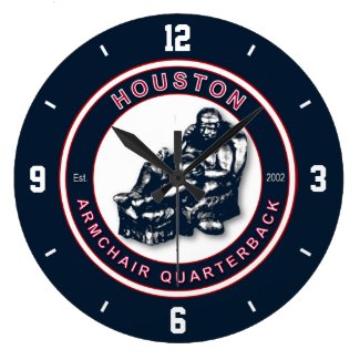 Houston Armchair Quarterback Wall Clock
