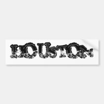 HOUSTON (BumperSticker) bumper stickers