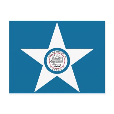 Houston Flag - Postcard - Customized by KitteasGallery