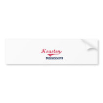Houston Mississippi City Classic Bumper Sticker