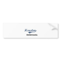 Houston Pennsylvania City Classic Bumper Sticker