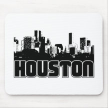 Houston Skyline Mouse Pads