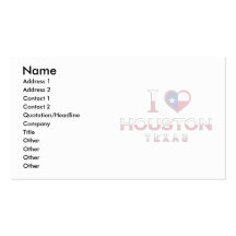 Houston, Texas Business Card Template