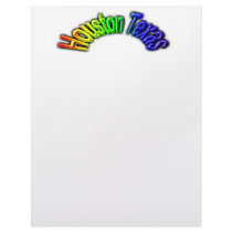 Houston Texas Popular Rainbow Design letterhead by EyeLoveTeeShirts Houston Texas Popular Rainbow Design letterhead