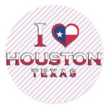 Houston, Texas Round Stickers