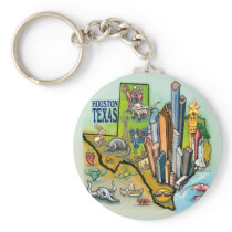Houston TX Key Chain