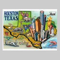 Houston TX postcards