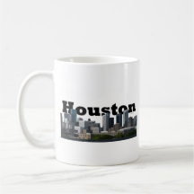 Houston, TX Skyline with Houston in the Sky Coffee Mugs