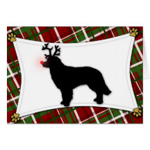 Hovawart Reindeer Christmas Card
