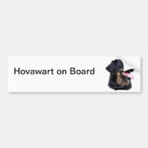 hovawart zwart blond bumper stickers
